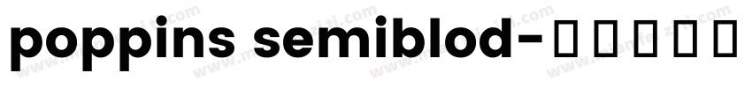poppins semiblod字体转换